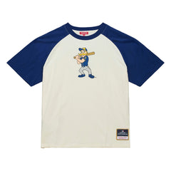 Milwaukee Brewers Women's Boyfriend Raglan T-Shirt Cream