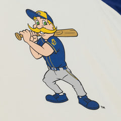 Milwaukee Brewers Women's Boyfriend Raglan T-Shirt Cream