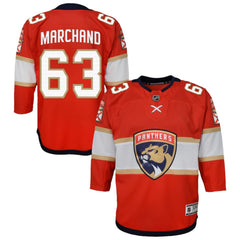 Brad Marchand Florida Panthers Outerstuff Youth Premier Player Jersey - Red Jerseys