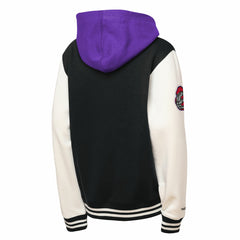 Toronto Raptors Youth Hardwood Classics Courtside Fleece Full-Snap Hooded Jacket - Black for sale