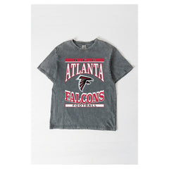 Atlanta Falcons Gameday Couture Women's Oversized Classic Grind Washed T-Shirt - Gray online