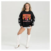 Kansas City Chiefs Gameday Couture Women's Pure Victory Rhinestud Star-Sleeve Pullover Sweatshirt - Black online