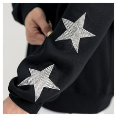 Kansas City Chiefs Gameday Couture Women's Pure Victory Rhinestud Star-Sleeve Pullover Sweatshirt - Black online