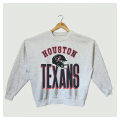 Houston Texans Gameday Couture Women's Fierce Focus Premium Oversized Fleece Pullover Sweatshirt - Ash sale