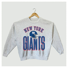 New York Giants Gameday Couture Women's Fierce Focus Premium Oversized Fleece Pullover Sweatshirt - Ash outlet