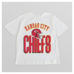 Kansas City Chiefs Gameday Couture Women's Oversized Classic Fierce Focus T-Shirt - White outlet