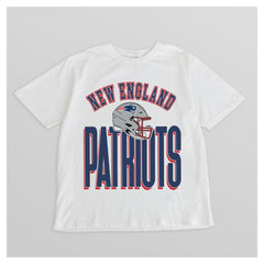 New England Patriots Gameday Couture Women's Oversized Classic Fierce Focus T-Shirt - White for sale