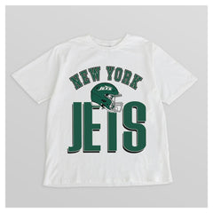New York Jets Gameday Couture Women's Oversized Classic Fierce Focus T-Shirt - White cheap