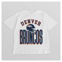 Denver Broncos Gameday Couture Women's Oversized Classic Fierce Focus T-Shirt - White discount