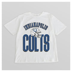 Indianapolis Colts Gameday Couture Women's Oversized Classic Fierce Focus T-Shirt - White for sale