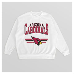 Arizona Cardinals Gameday Couture Women's Swift Strike Premium Oversized Fleece Pullover Sweatshirt - White outlet
