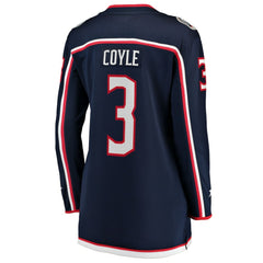 Charlie Coyle Columbus Blue Jackets Fanatics Women's Home Breakaway Jersey - Navy Jerseys