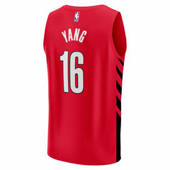 Yang Hansen Portland Trail Blazers Fast Break Replica Jersey - Red - Statement Edition for sale