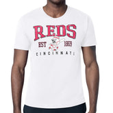 Cincinnati Reds Starter Distressed Logo T-Shirt White