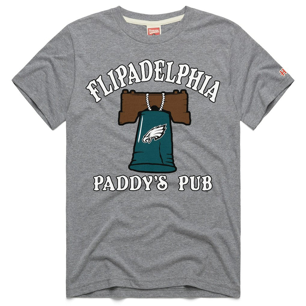 Philadelphia Eagles x It's Always Sunny in Philadelphia Homage Unisex Flipadelphia Paddy's Pub Tri-Blend T-Shirt - Gray outlet