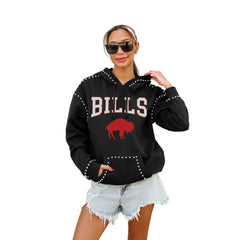 Buffalo Bills Gameday Couture Women's Studded Pullover Hoodie - Black outlet