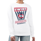 Minnesota Twins Starter Women's Poster Print Team Fleece Pullover Sweatshirt White