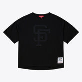 San Francisco Giants Women's Cooperstown Collection Phantom Cropped T-Shirt Black