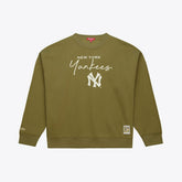 New York Yankees Women's Cooperstown Collection Fleece Sweatshirt Olive