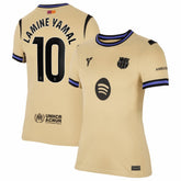 Lamine Yamal Barcelona Women's 2025/26 Away Stadium Replica Jersey - Gold outlet