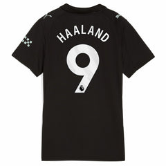 Erling Haaland Manchester City Women's 2025/26 Away Replica Player Jersey - Black on sale