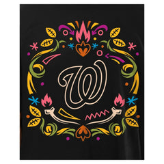 Washington Nationals Día de los Muertos T-Shirt Black