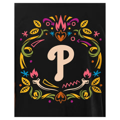 Philadelphia Phillies Día de los Muertos T-Shirt Black