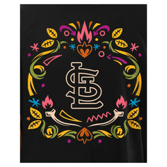 St. Louis Cardinals Día de los Muertos T-Shirt Black