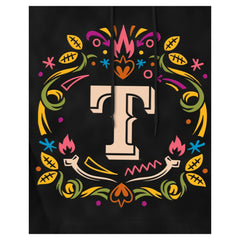 Texas Rangers Día de los Muertos Brushed Fleece Hoodie Black