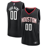 Houston Rockets Youth Fast Break Custom Jersey - Statement Edition - Black on sale