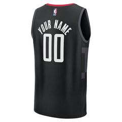 Houston Rockets Youth Fast Break Custom Jersey - Statement Edition - Black on sale