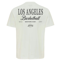 Los Angeles Lakers Sportiqe Unisex Athletic Club Collection Duke Relaxed Fit Premium T-Shirt - Cream on sale