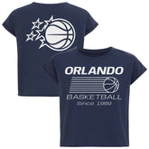 Orlando Magic Sportiqe Women's Athletic Club Collection Alana Premium Cropped T-Shirt - Navy cheap