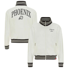 Phoenix Suns Sportiqe Women's Athletic Club Collection Sutton French Terry Full-Zip Jacket - Cream sale