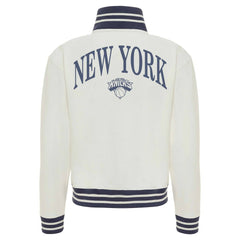 New York Knicks Sportiqe Women's Athletic Club Collection Sutton French Terry Full-Zip Jacket - Cream outlet