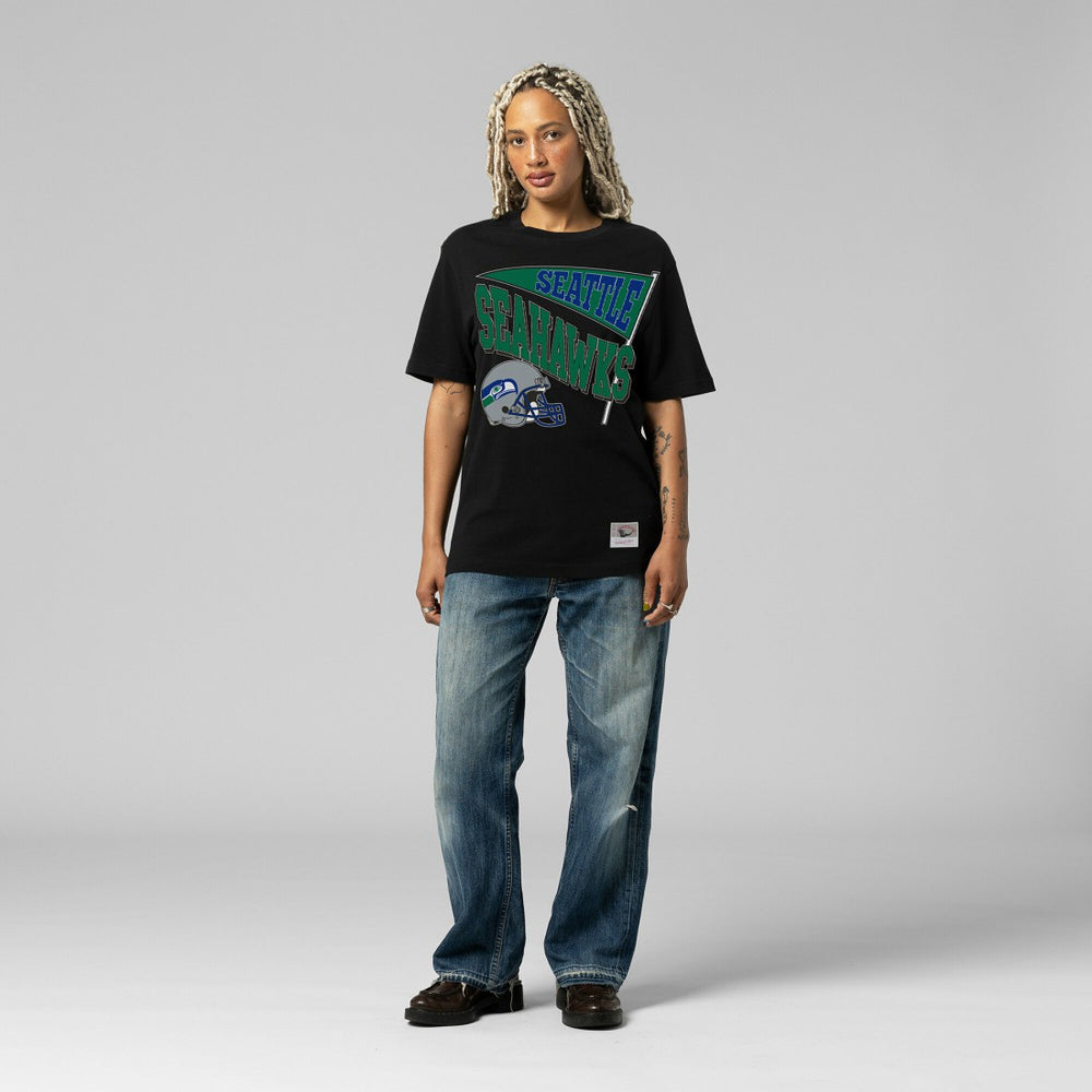 Seattle Seahawks Women's Team Dynamic Boyfriend T-Shirt - Black cheap