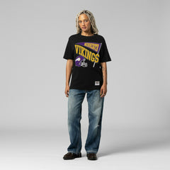 Minnesota Vikings Women's Team Dynamic Boyfriend T-Shirt - Black for sale