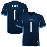 Cameron Ward Tennessee Titans Youth Replica Player Jersey - Navy on sale