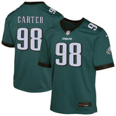 Jalen Carter Philadelphia Eagles Youth Game Player Jersey - Midnight Green online