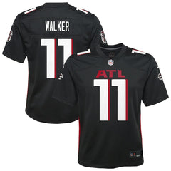 Jalon Walker Atlanta Falcons Youth Team Game Jersey - Black for sale