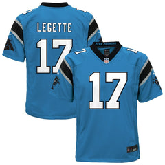 Xavier Legette Carolina Panthers Youth Alternate Game Jersey - Blue sale