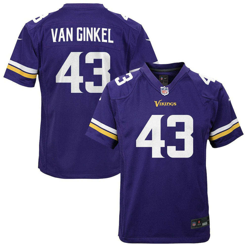 Andrew Van Ginkel Minnesota Vikings Youth Youth - Purple sale
