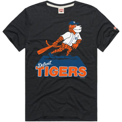 Detroit Tigers Homage Hyper Local Refresh Tri-Blend T-Shirt Charcoal