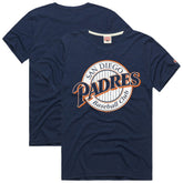 San Diego Padres Homage Hyper Local Refresh Tri-Blend T-Shirt Navy