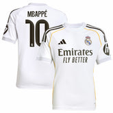 Kylian Mbappé Real Madrid Youth 2025/26 Home Replica Player Jersey for sale - White