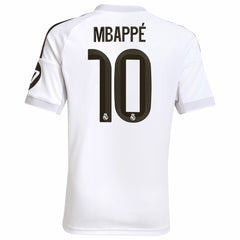 Kylian Mbappé Real Madrid Youth 2025/26 Home Replica Player Jersey - White shop