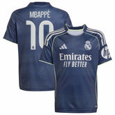 Kylian Mbappé Real Madrid Youth 2025/26 Away Replica Player Jersey Discount - Blue