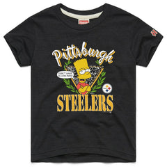 Pittsburgh Steelers Homage x The Simpsons Youth Tri-Blend T-Shirt - Black cheap