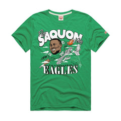 Saquon Barkley Philadelphia Eagles Homage Unisex Caricature Player Graphic Tri-Blend T-Shirt - Kelly Green discount