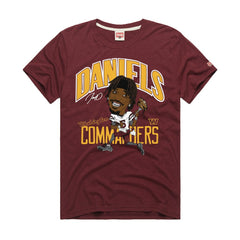 Jayden Daniels Washington Commanders Homage Unisex Caricature Player Graphic Tri-Blend T-Shirt - Burgundy online